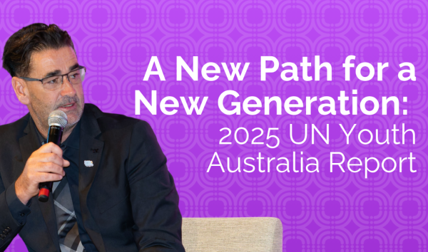 Paul Jones speaking about UN Youth Report 2025